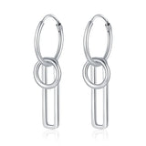 925 Thai Silver Hoop Earring Wedding Party Jewelry