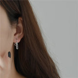 925 Thai Silver Hoop Earring Wedding Party Jewelry