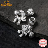 TrustDavis 925 Sterling Thai Silver Horse Wallet Charm Pendant