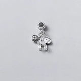 TrustDavis 925 Sterling Thai Silver Horse Wallet Charm Pendant