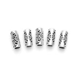 TrustDavis 925 Silver Hollow Cross Tube DIY Accessories Fine Jewelry