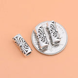 TrustDavis 925 Silver Hollow Cross Tube DIY Accessories Fine Jewelry