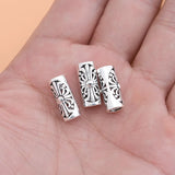 TrustDavis 925 Silver Hollow Cross Tube DIY Accessories Fine Jewelry