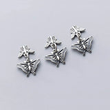 TrustDavis 925 Sterling Thai Silver Insect Butterfly Charm Pendant