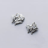 TrustDavis 925 Sterling Thai Silver Insect Butterfly Charm Pendant