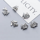 TrustDavis 925 Sterling Thai Silver Insect Butterfly Charm Pendant