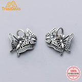 TrustDavis 925 Sterling Thai Silver Insect Butterfly Charm Pendant