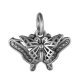 TrustDavis 925 Sterling Thai Silver Insect Butterfly Charm Pendant