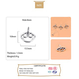 TrustDavis 925 Sterling Silver Sweet Cloud Charm Pendant DIY Accessories