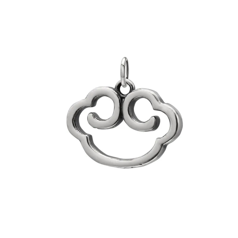 TrustDavis 925 Sterling Silver Sweet Cloud Charm Pendant DIY Accessories