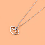 TrustDavis 925 Sterling Silver Sweet Cloud Charm Pendant DIY Accessories