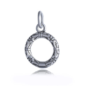 925 Sterling Thai Silver Sweet Round Grain Charm Pendant Jewelry