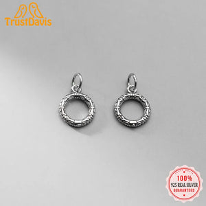 925 Sterling Thai Silver Sweet Round Grain Charm Pendant Jewelry