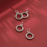 925 Sterling Thai Silver Sweet Round Grain Charm Pendant Jewelry