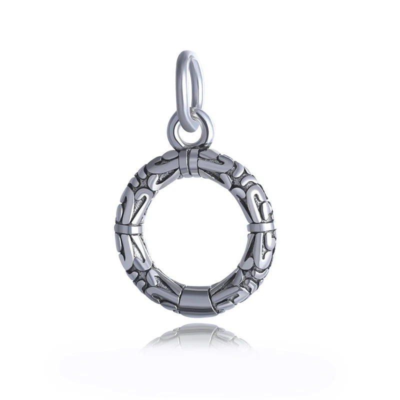 925 Sterling Thai Silver Sweet Round Grain Charm Pendant Jewelry