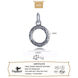 925 Sterling Thai Silver Sweet Round Grain Charm Pendant Jewelry