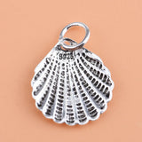 TrustDavis 925 Sterling Silver Shell Charm Pendant DIY Jewelry HY141