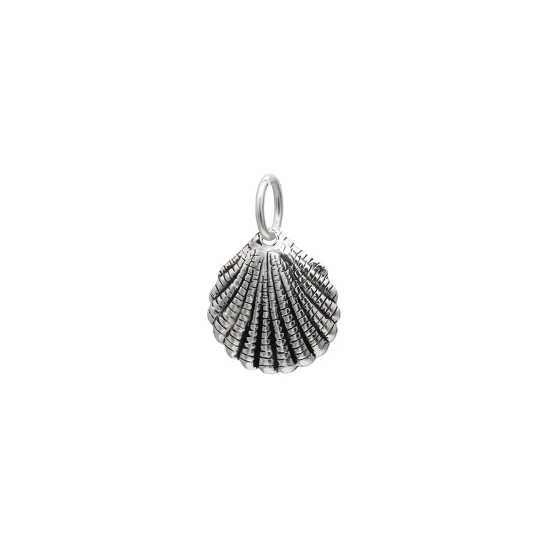 TrustDavis 925 Sterling Silver Shell Charm Pendant DIY Jewelry HY141