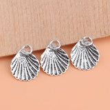 TrustDavis 925 Sterling Silver Shell Charm Pendant DIY Jewelry HY141