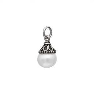 TrustDavis 925 Sterling Silver Sweet Synthesis Pearl Charm Pendant