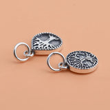 TrustDavis 925 Sterling Silver Sweet Tree Charm Pendant DIY Jewelry HY094
