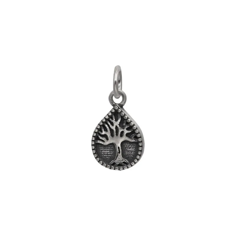 TrustDavis 925 Sterling Silver Sweet Tree Charm Pendant DIY Jewelry HY094