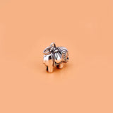 TrustDavis 925 Sterling Silver Elephant Charm Pendant DIY Jewelry