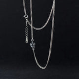 Thai Silver Crown Chain Necklace For Women Birthday Gift