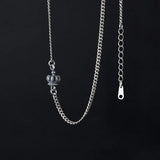 Thai Silver Crown Chain Necklace For Women Birthday Gift