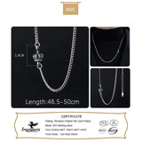 Thai Silver Crown Chain Necklace For Women Birthday Gift
