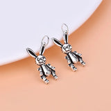 TrustDavis 925 Sterling Silver Rabbit Charm Pendant DIY Jewelry