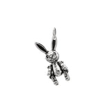 TrustDavis 925 Sterling Silver Rabbit Charm Pendant DIY Jewelry