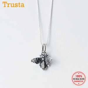 925 Sterling Silver Bee Charm Pendant DIY Jewelry DZ478