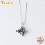 925 Sterling Silver Bee Charm Pendant DIY Jewelry DZ478