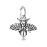 925 Sterling Silver Bee Charm Pendant DIY Jewelry DZ478