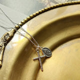 Sweet Cross/Virgin Mary Necklace Thai Silver S925