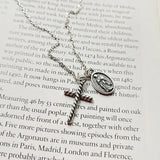 Sweet Cross/Virgin Mary Necklace Thai Silver S925