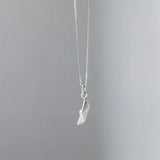 TrustDavis 925 Sterling Thai Silver Paper Boat Pendant DIY Necklace HY832