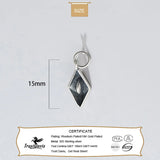 TrustDavis 925 Sterling Thai Silver Paper Boat Pendant DIY Necklace HY832