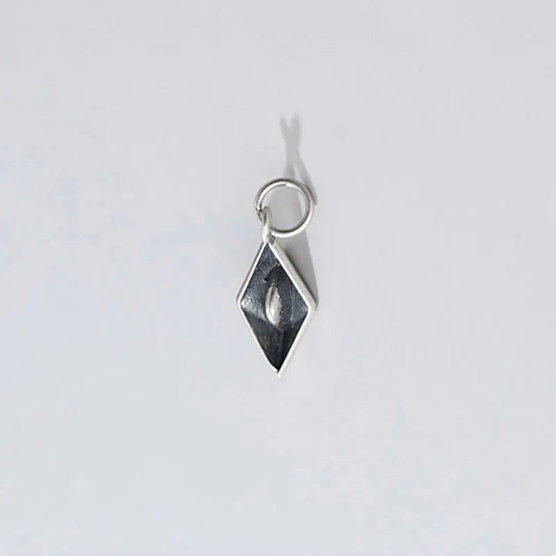 TrustDavis 925 Sterling Thai Silver Paper Boat Pendant DIY Necklace HY832