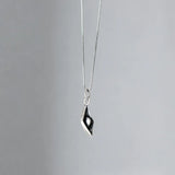TrustDavis 925 Sterling Thai Silver Paper Boat Pendant DIY Necklace HY832