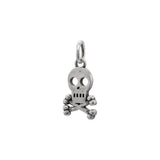 TrustDavis 925 Sterling Silver Skull Charm DIY Pendant