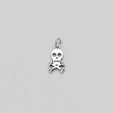 TrustDavis 925 Sterling Silver Skull Charm DIY Pendant
