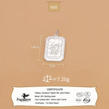 TrustDavis 990 Sterling Silver Zodiac Charm Pendant