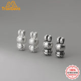 Genuine 999 Sterling Silver Rabbit Beads for DIY Bracelet Necklace