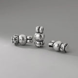 Genuine 999 Sterling Silver Rabbit Beads for DIY Bracelet Necklace