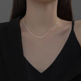 TrustDavis Romantic Heart LOVE Chain Necklace for Women Wedding