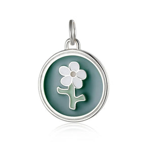 TrustDavis Sterling Silver Flower Pendant DIY Necklace Bracelet