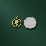 TrustDavis Sterling Silver Flower Pendant DIY Necklace Bracelet