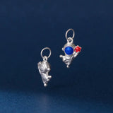 TrustDavis Sterling Silver Astronauts Pendant DIY Necklace HY880